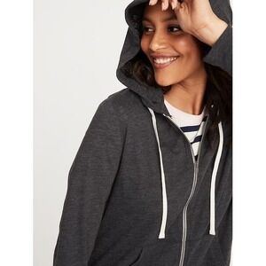 Gap Womens Gray Heather Full Zip-Up Lightweight Hoodie Sweatshirt Small NWT